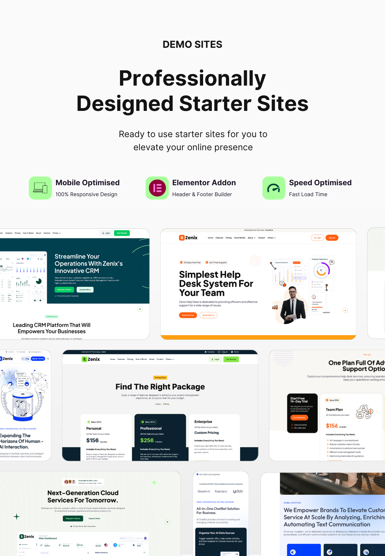 Zenix - Tech Startup & SaaS Elementor WordPress Theme - 2